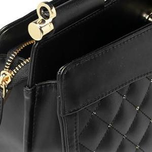Quilted Leather Mini Messenger Bag